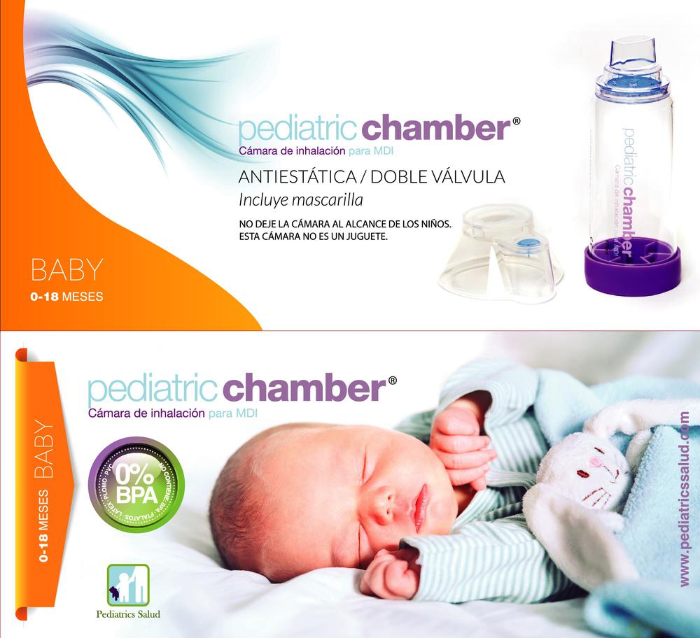 Pediatric chamber camara inhalacion + mascarilla infantil 18m-6a+ -  Farmacia en Casa Online